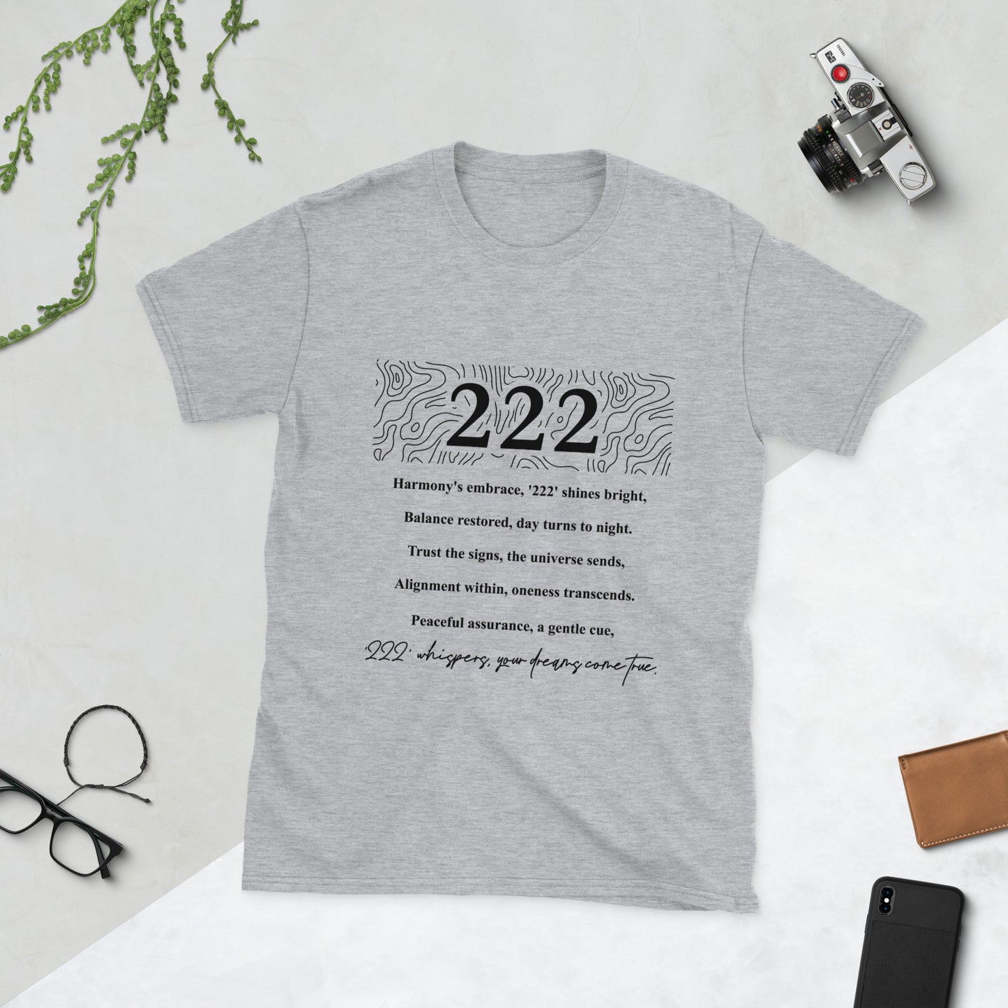 Angel Number "222" Short-Sleeve Unisex T-Shirt